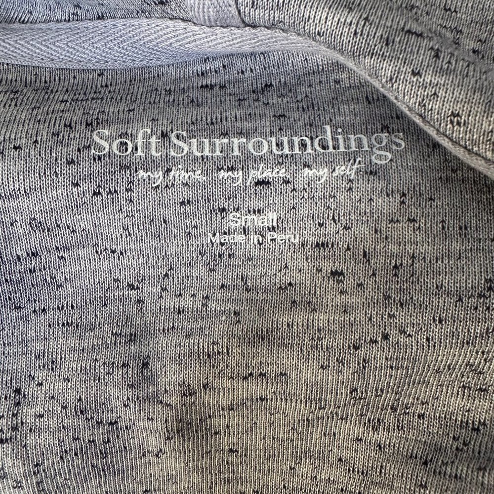 Soft Surroundings Marled Hooded Sweater - Picture 4 of 5